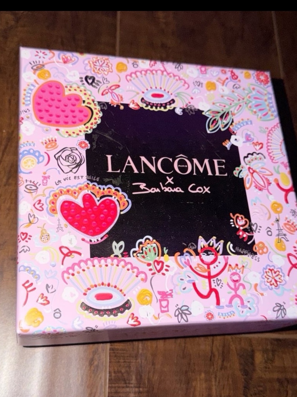 Lancôme Pink Floral Decorative Gift Box